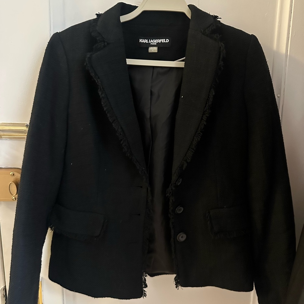Karl Lagerfeld Black Women's Blazer Jacket